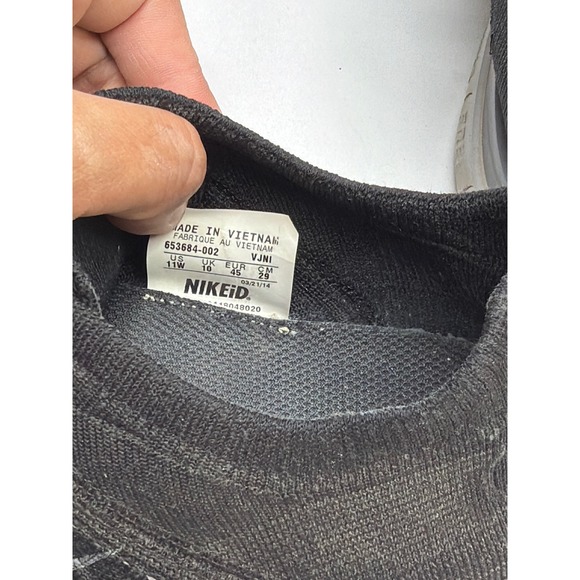 Nike Free Flyknit 40 Black Running Shoes Men's Size 11W - Picture 7 of 7